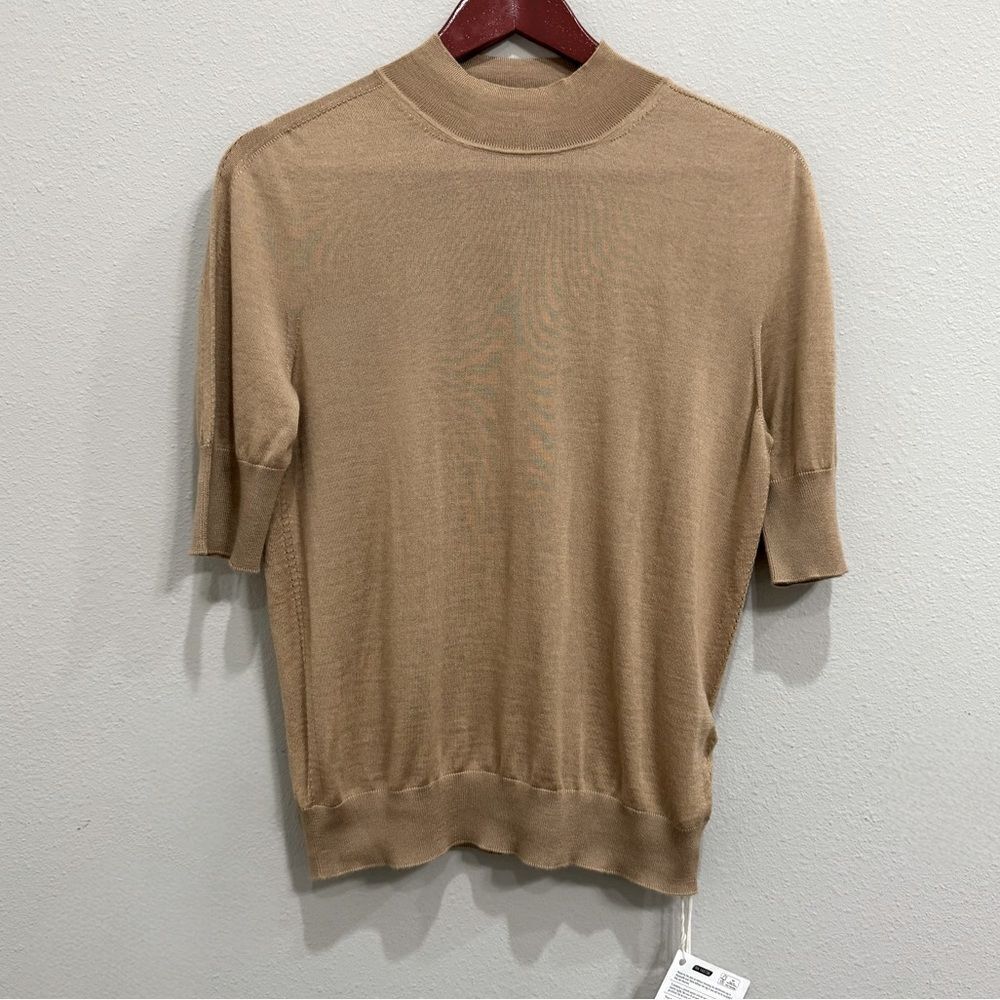 Jil‎ Sander Short Sleeve Cashmere Silk Sweater Size 40, US 10 NWT $1155
